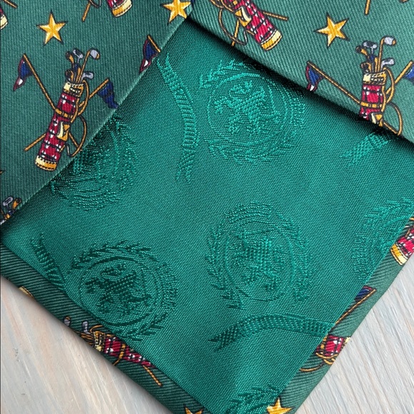 Tommy Hilfiger 100% Italian silk- Golf tie - Picture 5 of 5